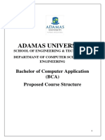 BCA Course Structure