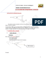 Math 5eme Léçon 3 Angles