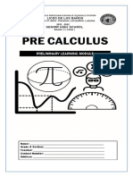 Prelim Pre Calculus