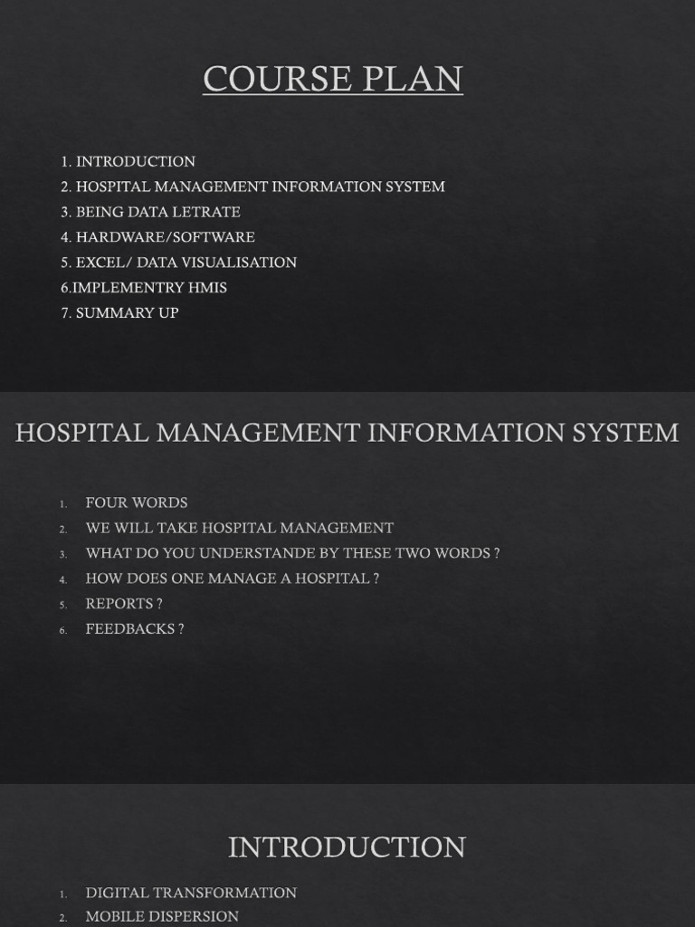 Course Plan PDF Electronic Health Record Databases