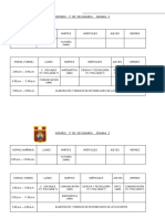 Horario Semana 3