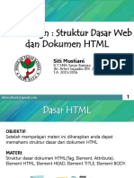 Web Design Struktur Dasar Web Dan Dokumen HTML