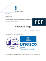 Rapport de Stage