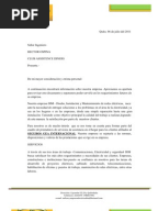 CARTA DE PRESENTACION 2008