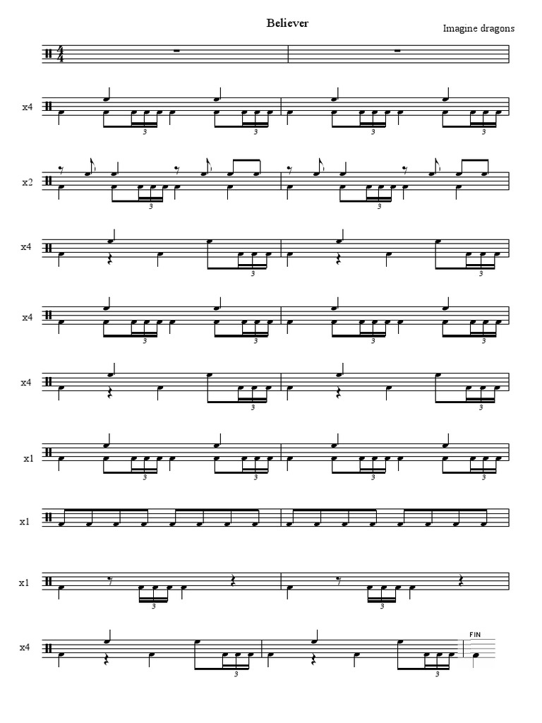 Imagine Dragons Believer | PDF