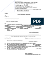 Transfer Certificate Form