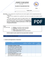 Evaluation Form