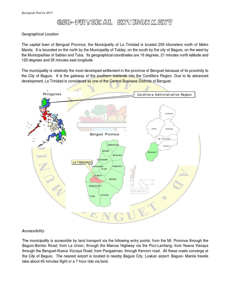 La Trinidad Benguet Clup | PDF | Soil | River