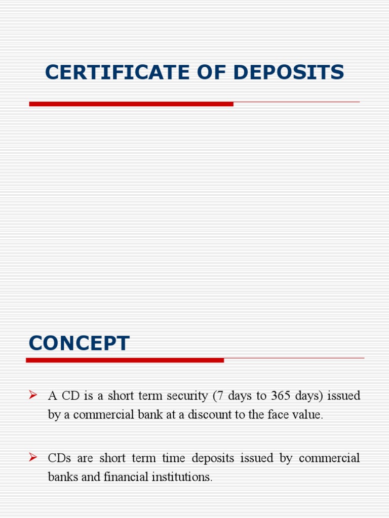 Certificate of Deposits PDF Certificate of Deposits PDF