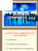 CHAPTER 1& 2 - Business Communication