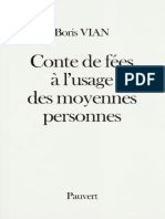 Vian, Boris - Conte de Fées À L'usage Des Moyennes Personnes-Fayard - Pauvert - J.-J. Pauvert (2015 - 1997)