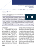 An Account of Areca Nut Uses and Oral Health Damages From An Indian Perspective