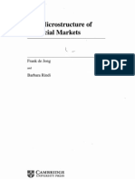 The Microstructure of Financial Markets: Frank de Jong