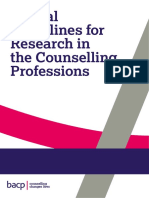 Bacp Ethical Guidelines For Research in Counselling Professions Feb19