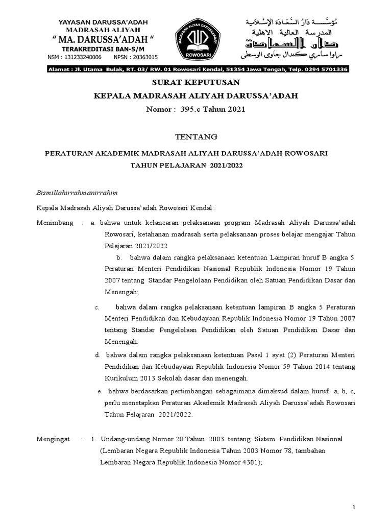 Peraturan Akademik 20212022 PDF