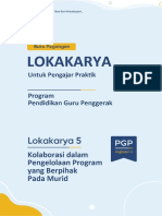 Rencana Moderasi Lokakarya 5