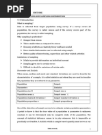 Unit One Sampling and Sampling Distribution