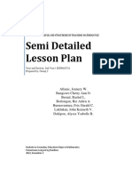 Semi-Detailed Lesson Plan