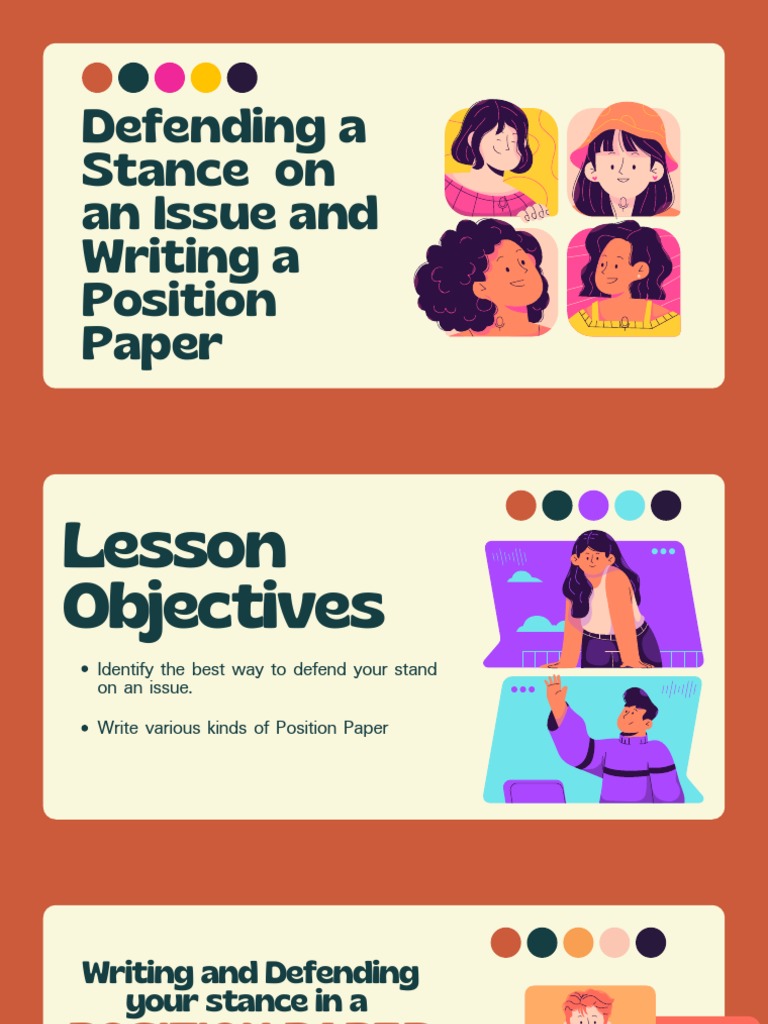 Writing and Defending Your Stance | PDF | Argument | Evidence