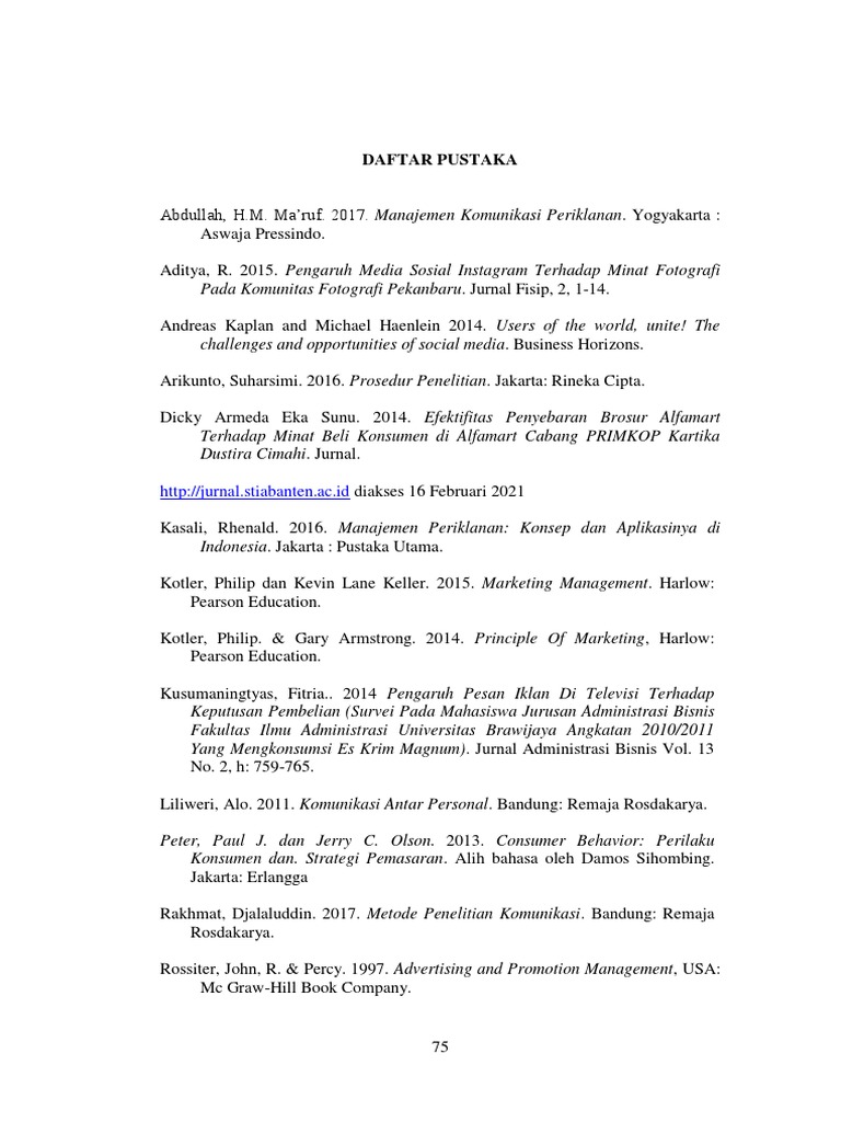 Daftar Pustaka | PDF | Karier & Perkembangan | Bisnis