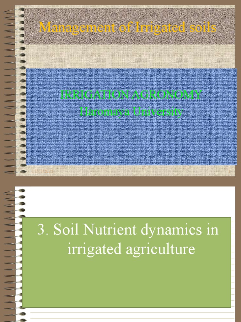 3.soil Nutrient Daynamics2019 PDF Soil Diffusion