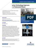 Case Study Multivariable Vortex Technology Improves Custody Transfer of Saturated Steam Rosemount en 74282