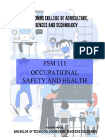 Occupational Safety and Health Practices