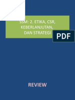 Sesi 2 Etika, CSR, Kelanggengan Lingkungan Sekitar