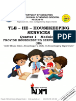 Tle - He - Housekeeping Services: Quarter 1 - Module 1