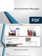 Neutral Business Messages