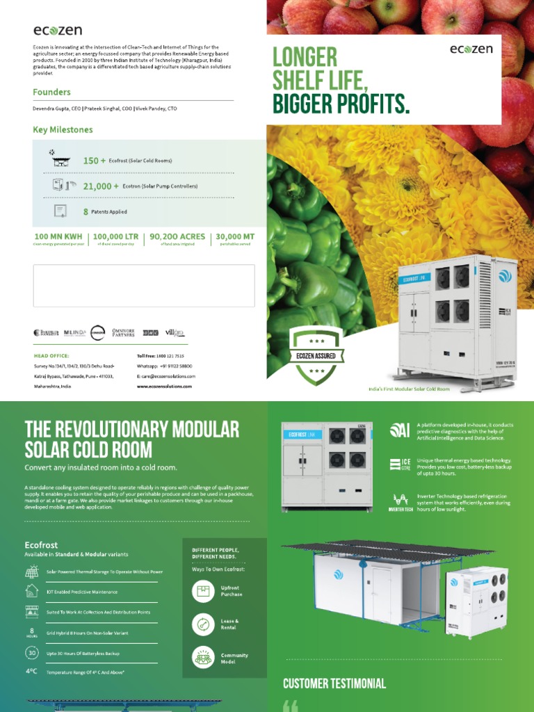 Ecofrost Brochure Pdf