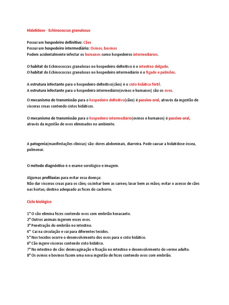 Echinococcus Granulosus PDF