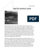 Decoding Alright by Kendrick Lamar