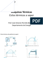 Ciclos térmicos a vapor: máquinas térmicas e caldeiras