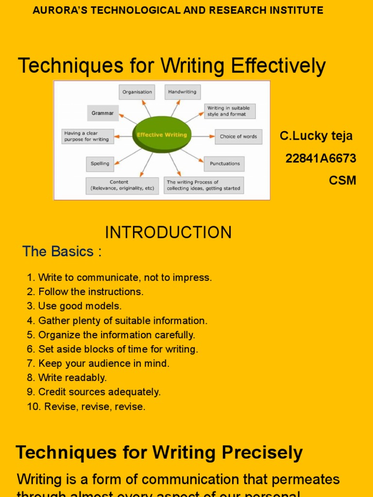 Effective Writing Techniques Guide | PDF | Writers | Typography