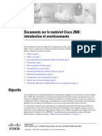 Documents Sur Le Matériel Cisco 2800: Introduction Et Avertissements