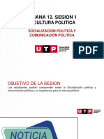 Semana 12. Sesion 1: La Cultura Politica