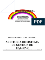 P-SSOMA-052 Procedimiento de Auditoria Interna Calidad - Rev. 001