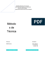 Metodos de Tecnicas y Estudios