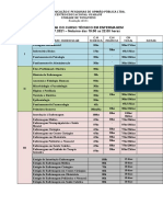 Cronograma curso técnico enfermagem