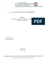 Analytical Chemistry Project Report