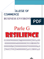 Business Environment Project On Parle-G B.E