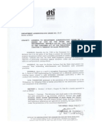 DTI DAO 10-02 Series of 2010: Addenda To DAO 2 Series of 1993 or The Rules and Regulations Implementing Republic Act 7394, Otherwise Known As The Consumer Act of The Philippines