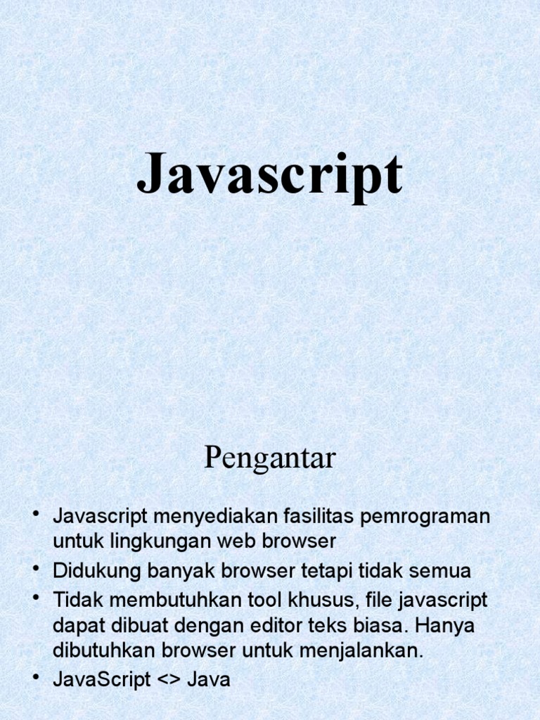 Materi 10 JS | PDF