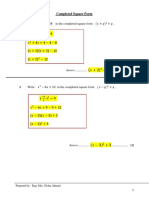 Completing The Square