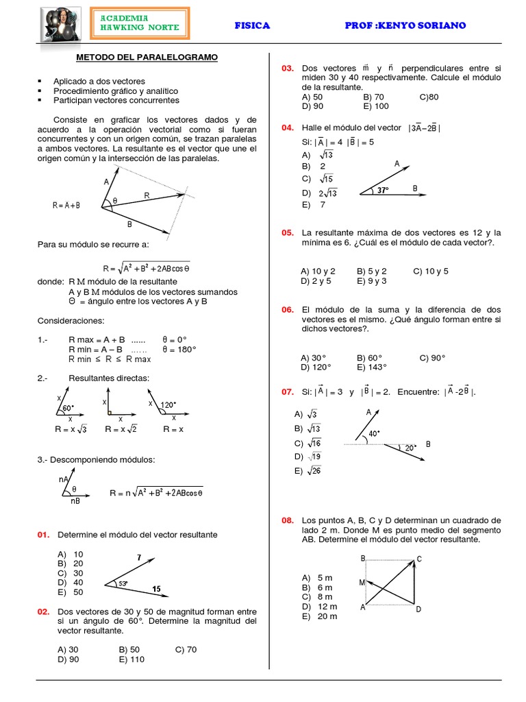 Tema 2 Vectores 2 Pdf Vector Euclidiano Geometría