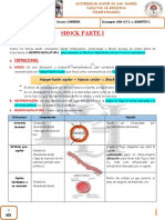 Shock: clasificación y causas