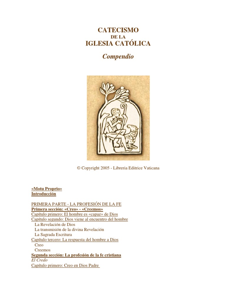 Compendio Del Catecismo de La Iglesia Catolica | PDF | Iglesia Católica ...