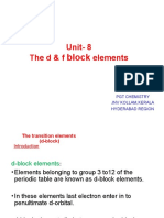 8 D and F Block Elements 1