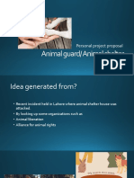 Animal Guard/ Animal Shelter Hood: Personal Project Proposal
